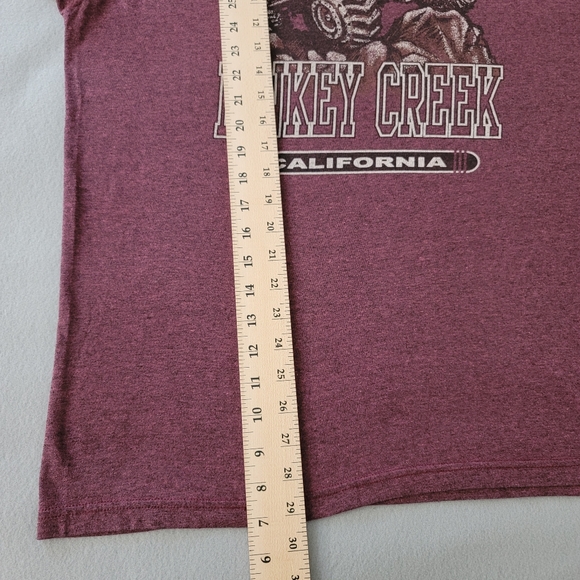 Optima Mens Burgandy Dinky creek Short Sleeve T-Shirt Size XL - Picture 4 of 6